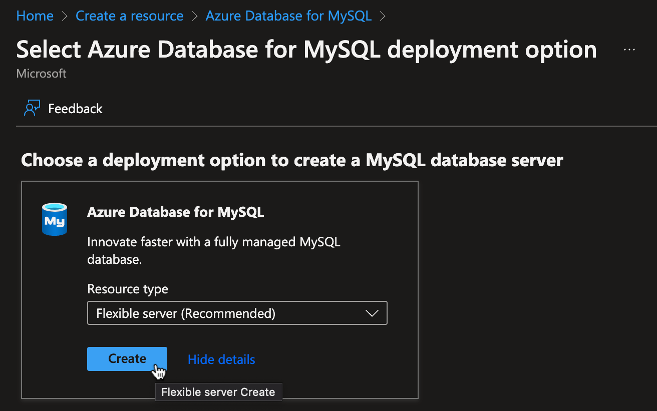 MySQL database step 3