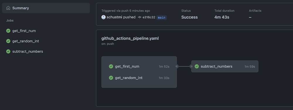 Running your pipelines using GitHub Actions as orchestrator