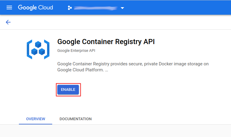 Enable Container Registry 0